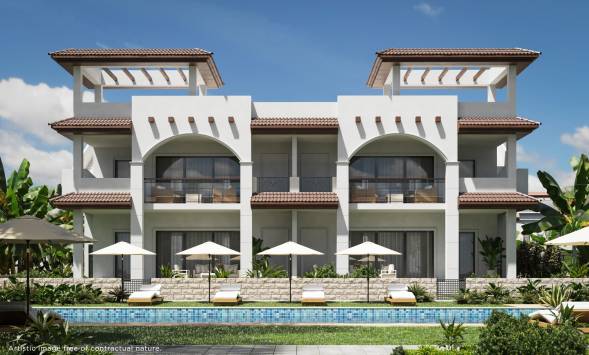 Hoge bungalow (solarium) in Ciudad Quesada