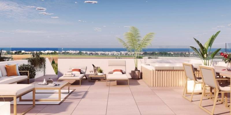 Live by the sea in luxury in our newly built flats for sale in Pilar de la Horadada