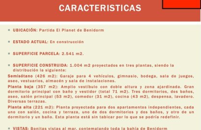 Resale - Villa - Benidorm - Urbanizaciones